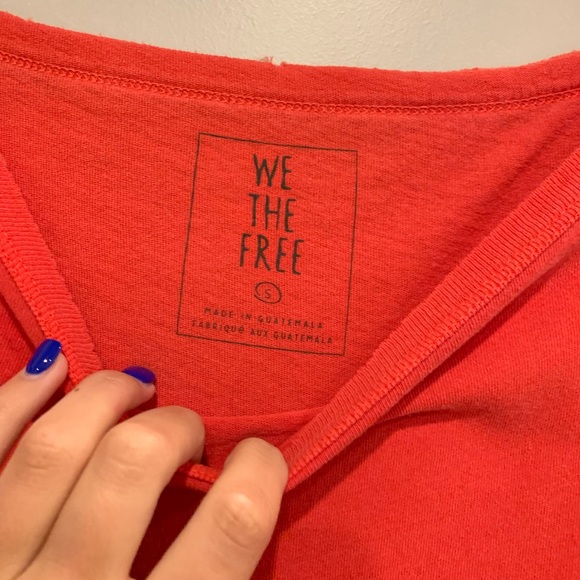 Free people bright red top - Picture 2 of 3